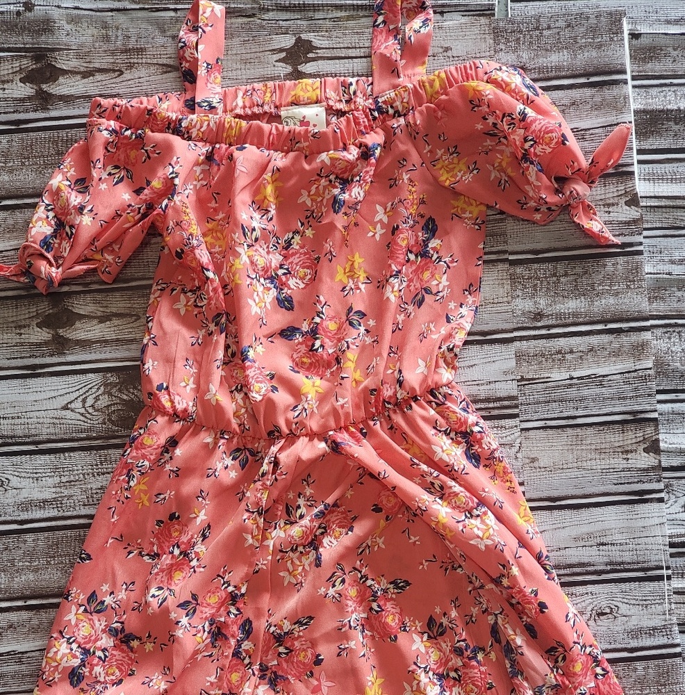 NWOT romper dress high/low- never worn girls sz 10